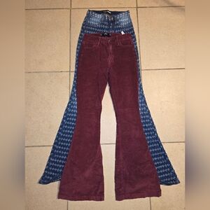 2 Pairs Of Flared Bell Bottom Pants For Womans Size 0